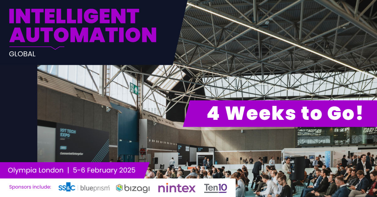 Countdown to Intelligent Automation Conference: 4 Weeks to Go! - ICON ...
